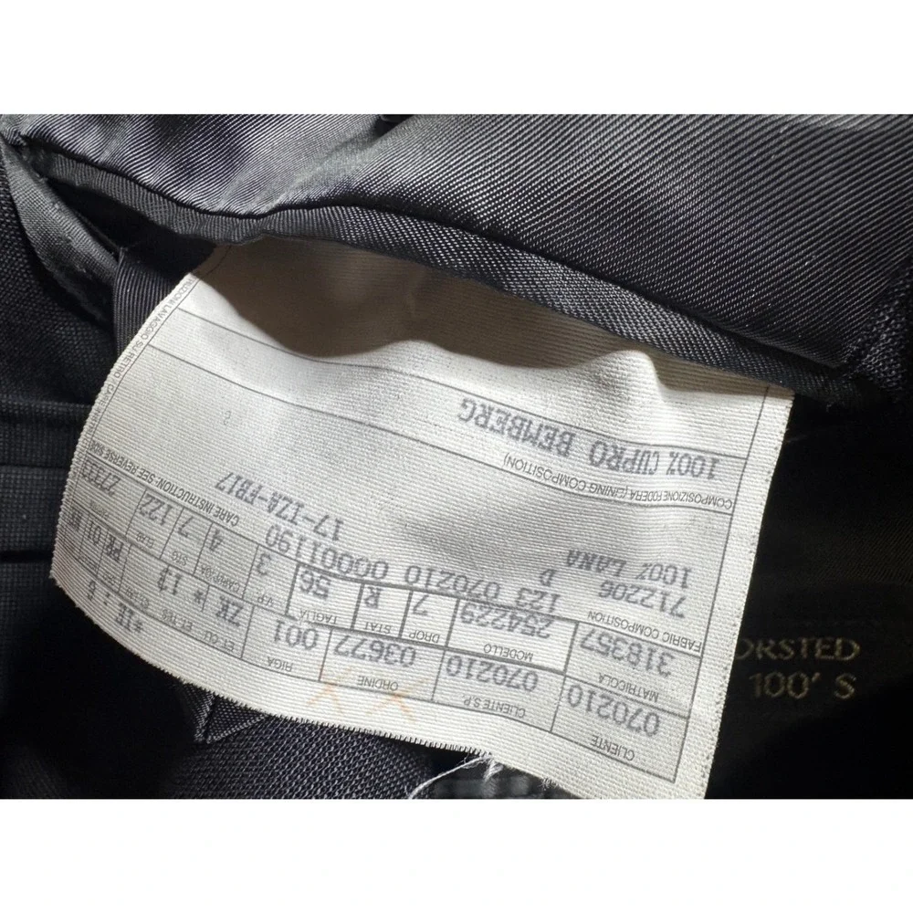 Al Duca DAosta Ermenegildo Zegna Super‎ 100s Wool Blazer Charcoal Grey  56R $300